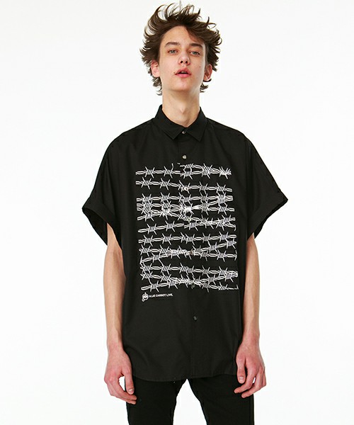 shareef BARBED WIRE´emb. S/S SHIRTS 販売売り出し - www