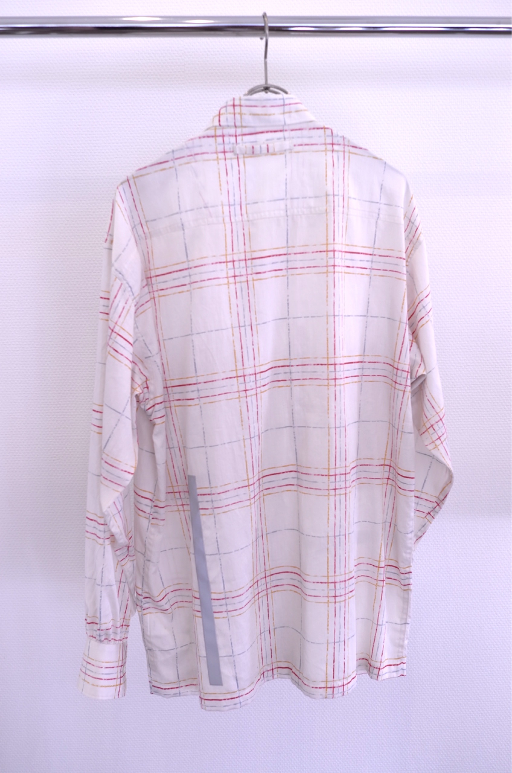 HUMIS / CHEMICAL FLY-FRONT SHIRT – IVORY CHECK | disarm | no