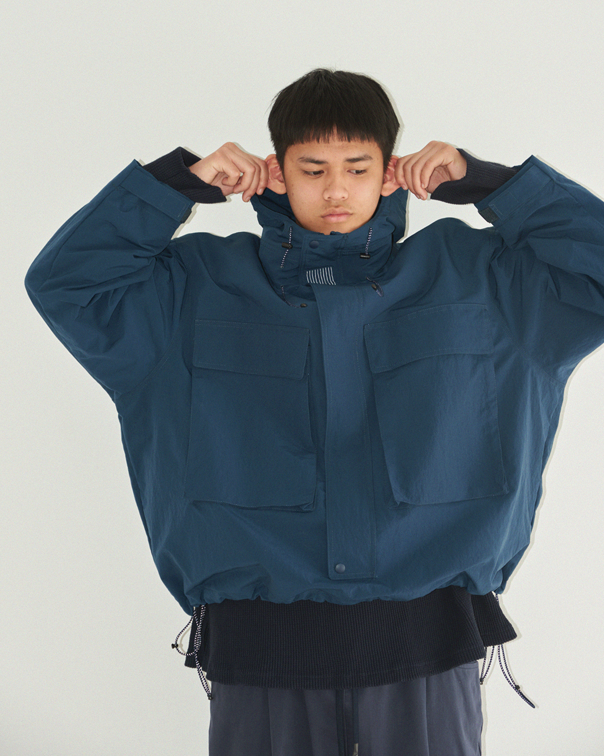 SFC / NYLON HOODIE JACKET – Blue