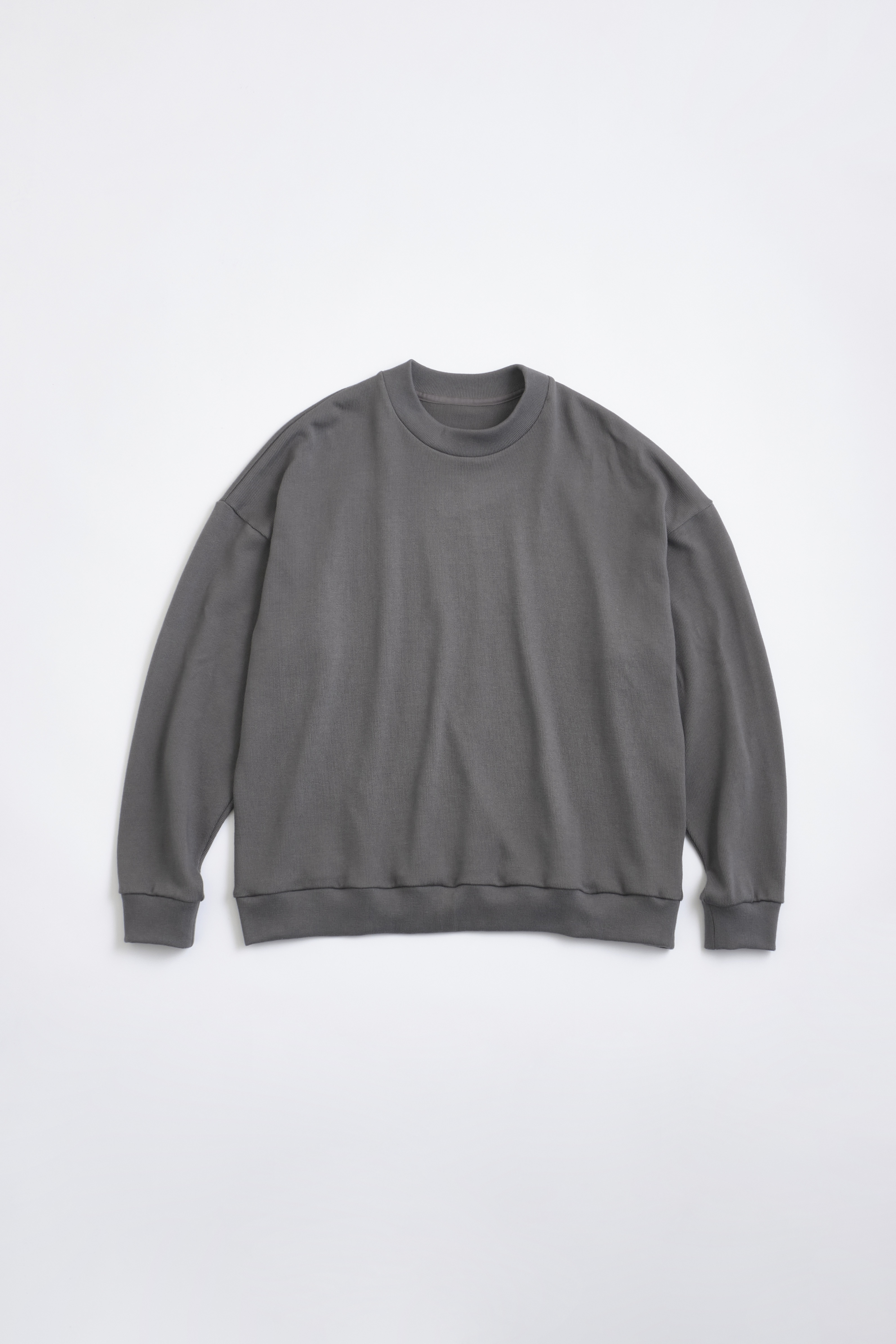 Blanc YM / Cotton Wide Sweat Shirt – Light Gray