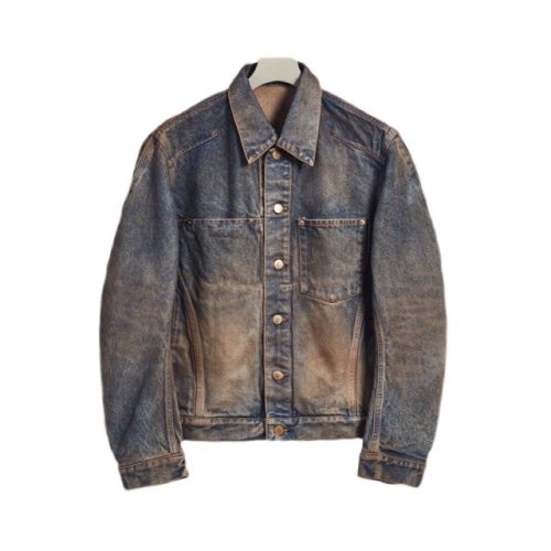 NVRFRGT / DENIM 3D TRUCKER JACKET – Mud Faded Indigo | disarm | no