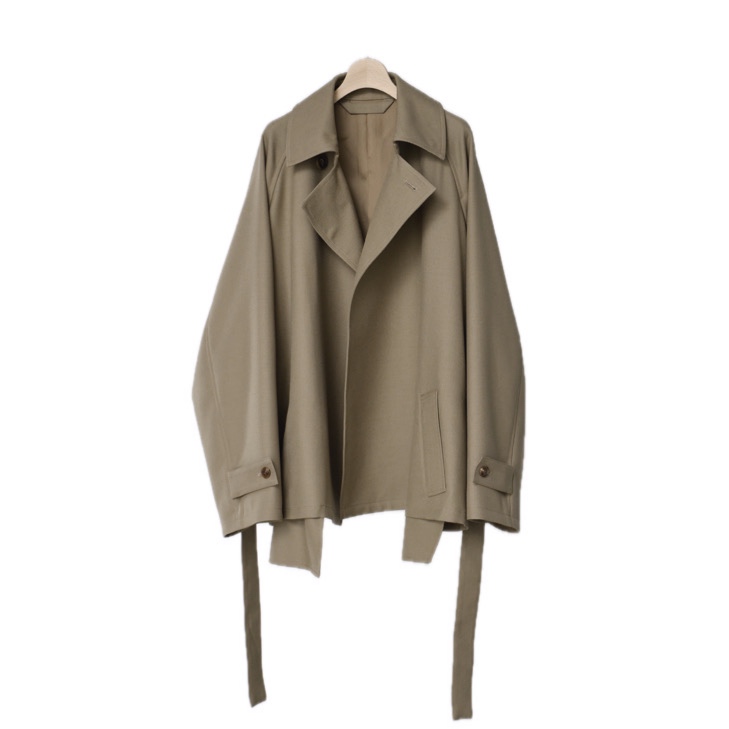 Blanc YM / Short trench coat – Beige